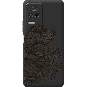 Черный чехол BoxFace Poco F4 Chinese Dragon