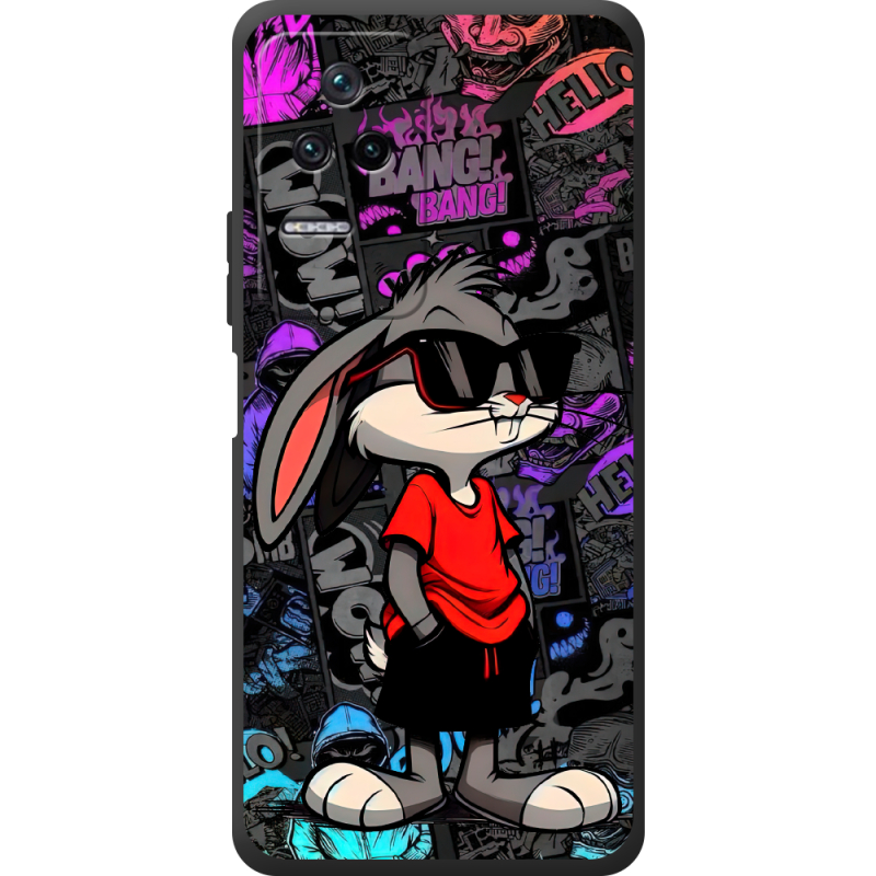 Черный чехол BoxFace Poco F4 Малий вухань