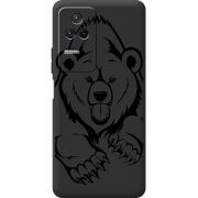 Черный чехол BoxFace Poco F4 Grizzly Bear