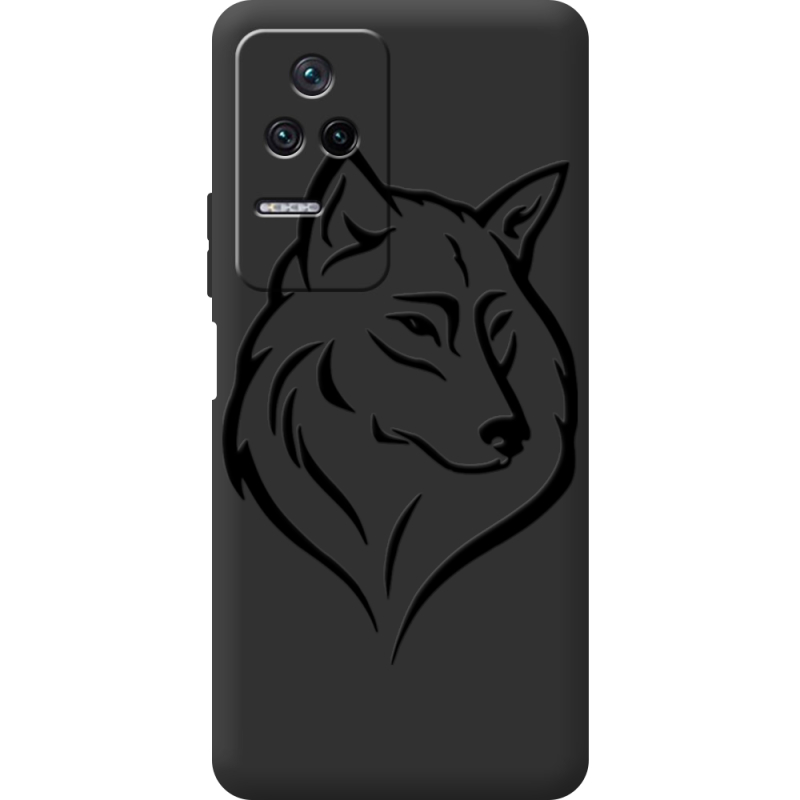 Черный чехол BoxFace Poco F4 Wolf