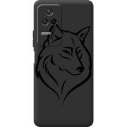 Черный чехол BoxFace Poco F4 Wolf