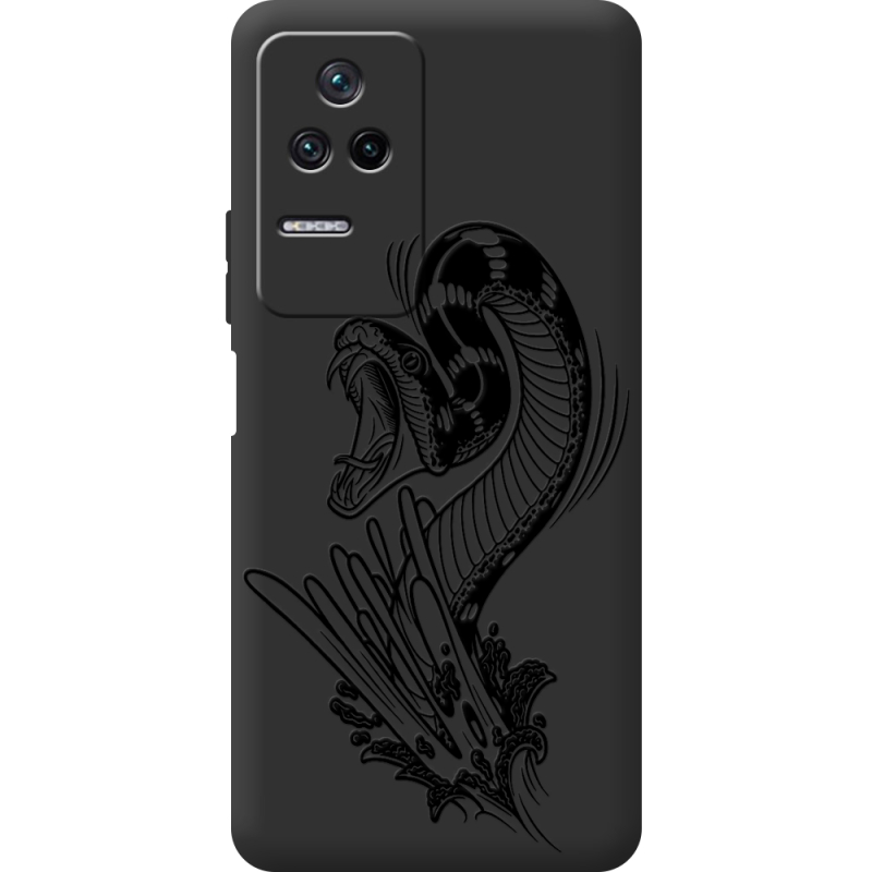 Черный чехол BoxFace Poco F4 Snake