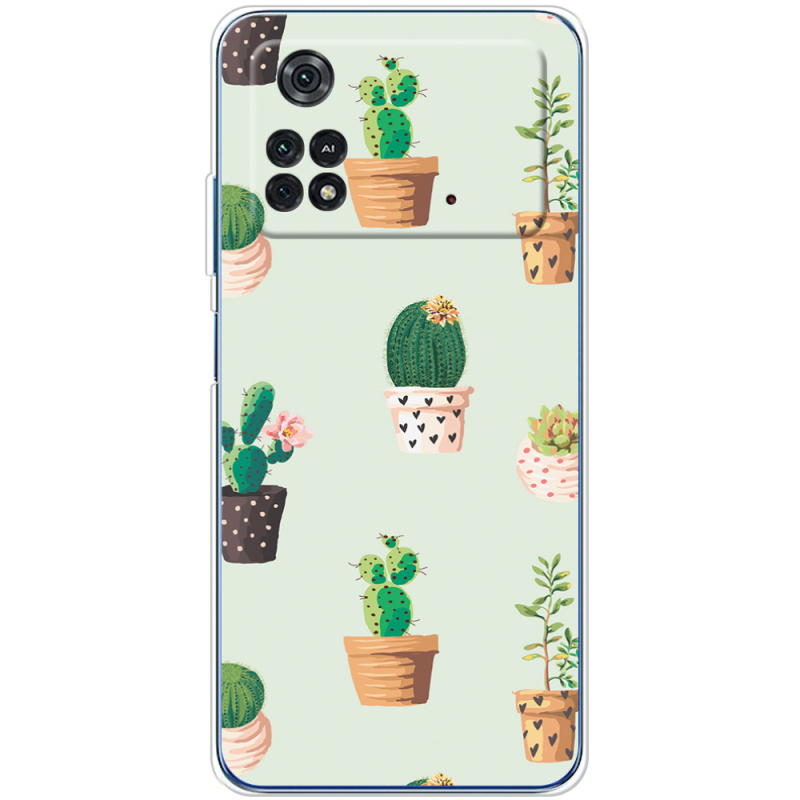 Чехол BoxFace Xiaomi Poco M4 Pro 4G L-green Cacti