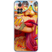 Чехол BoxFace Xiaomi Poco M4 Pro 4G Yellow Girl Pop Art