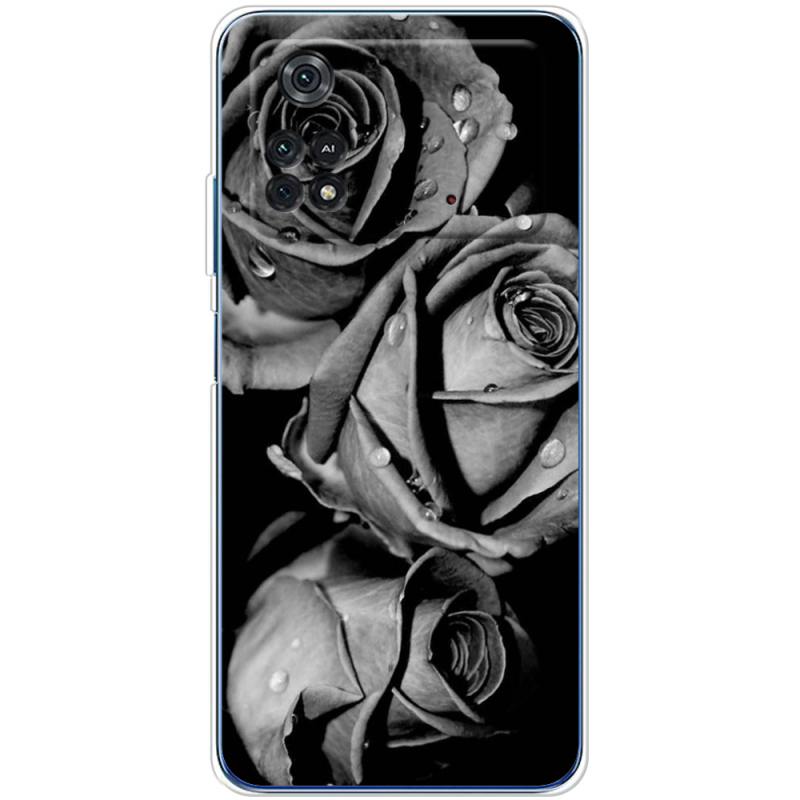 Чехол BoxFace Xiaomi Poco M4 Pro 4G Black and White Roses