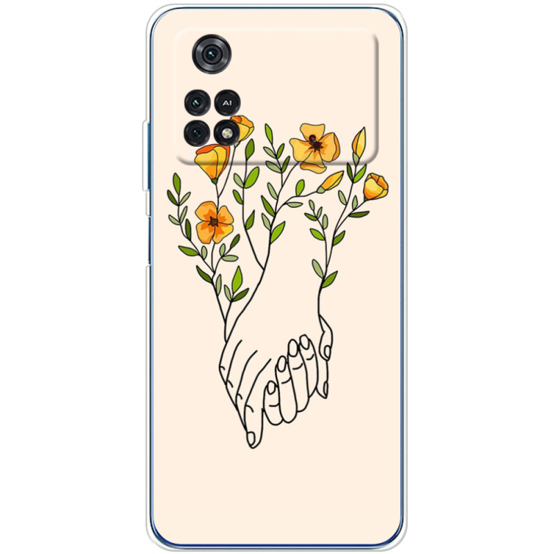 Чехол BoxFace Xiaomi Poco M4 Pro 4G Flower Hands