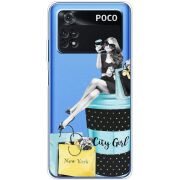 Прозрачный чехол BoxFace Xiaomi Poco M4 Pro 4G City Girl