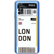 Прозрачный чехол BoxFace Xiaomi Poco M4 Pro 4G Ticket London