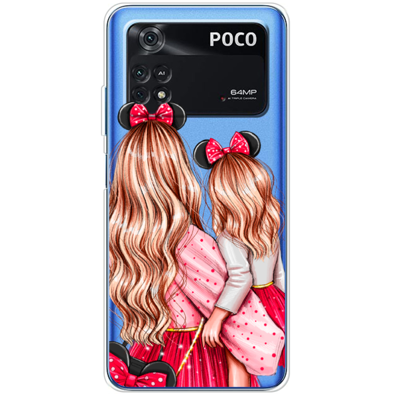 Прозрачный чехол BoxFace Xiaomi Poco M4 Pro 4G Mouse Girls