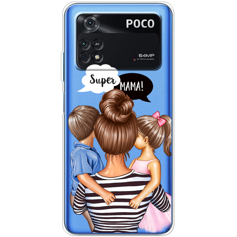 Прозрачный чехол BoxFace Xiaomi Poco M4 Pro 4G Super Mama