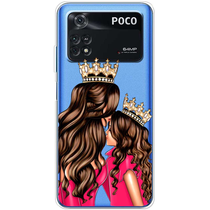 Прозрачный чехол BoxFace Xiaomi Poco M4 Pro 4G Queen and Princess