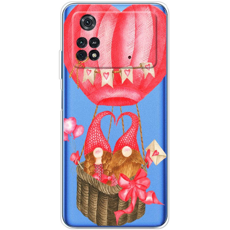 Прозрачный чехол BoxFace Xiaomi Poco M4 Pro 4G Valentine Dwarfs