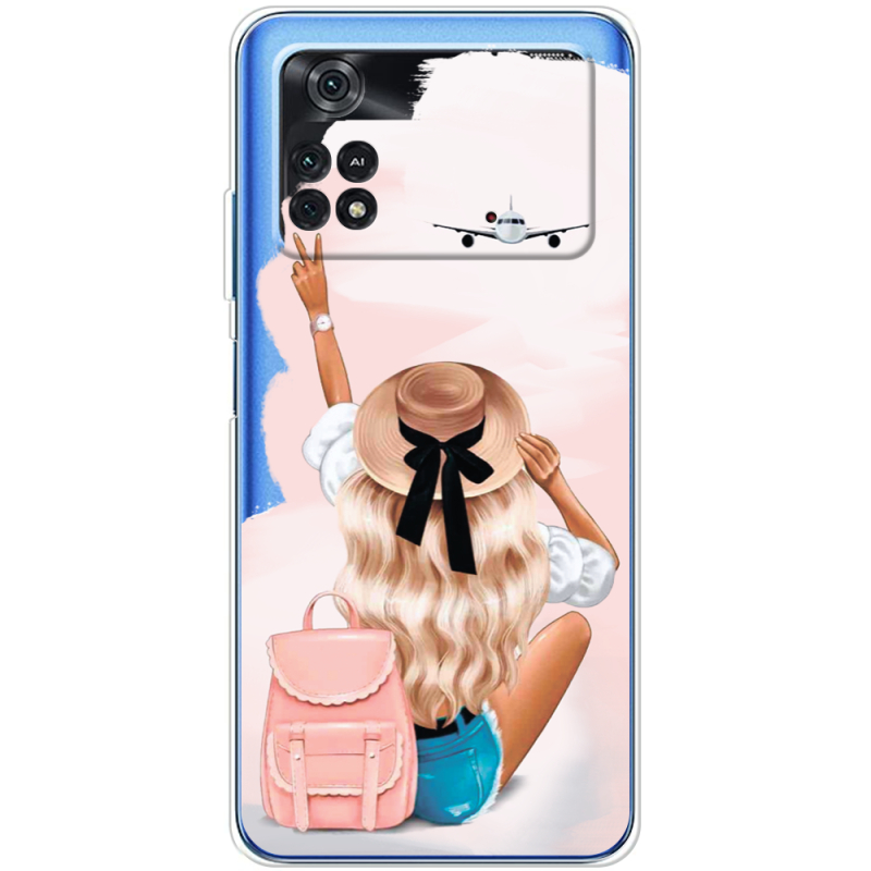 Прозрачный чехол BoxFace Xiaomi Poco M4 Pro 4G Travel Girl