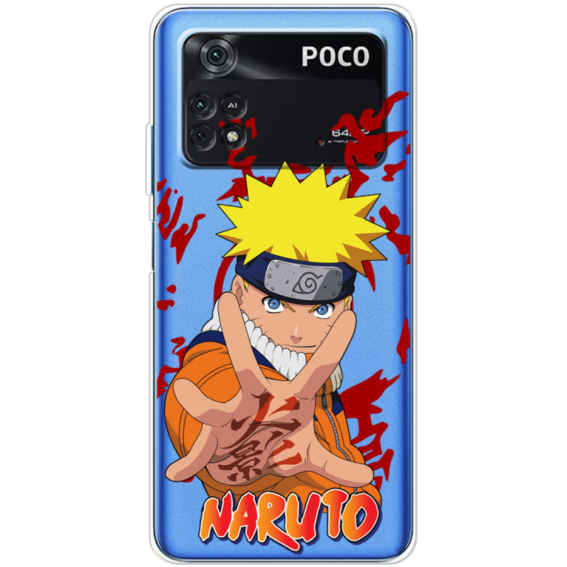 Прозрачный чехол BoxFace Xiaomi Poco M4 Pro 4G Naruto