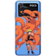 Прозрачный чехол BoxFace Xiaomi Poco M4 Pro 4G Naruto and Kurama