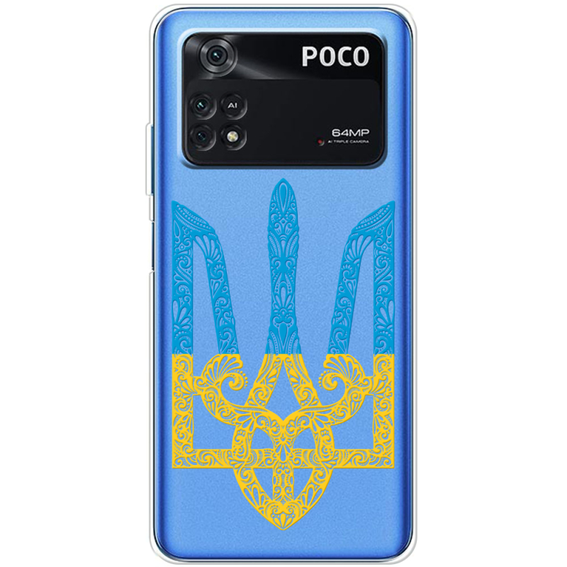 Прозрачный чехол BoxFace Xiaomi Poco M4 Pro 4G Gold Trident