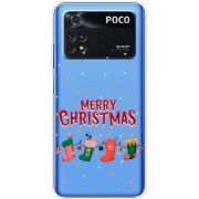 Прозрачный чехол BoxFace Xiaomi Poco M4 Pro 4G Merry Christmas
