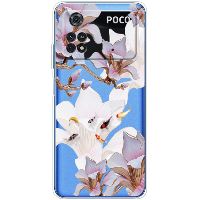 Прозрачный чехол BoxFace Xiaomi Poco M4 Pro 4G Chinese Magnolia