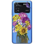 Прозрачный чехол BoxFace Xiaomi Poco M4 Pro 4G My Bouquet