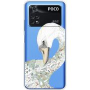 Прозрачный чехол BoxFace Xiaomi Poco M4 Pro 4G Swan