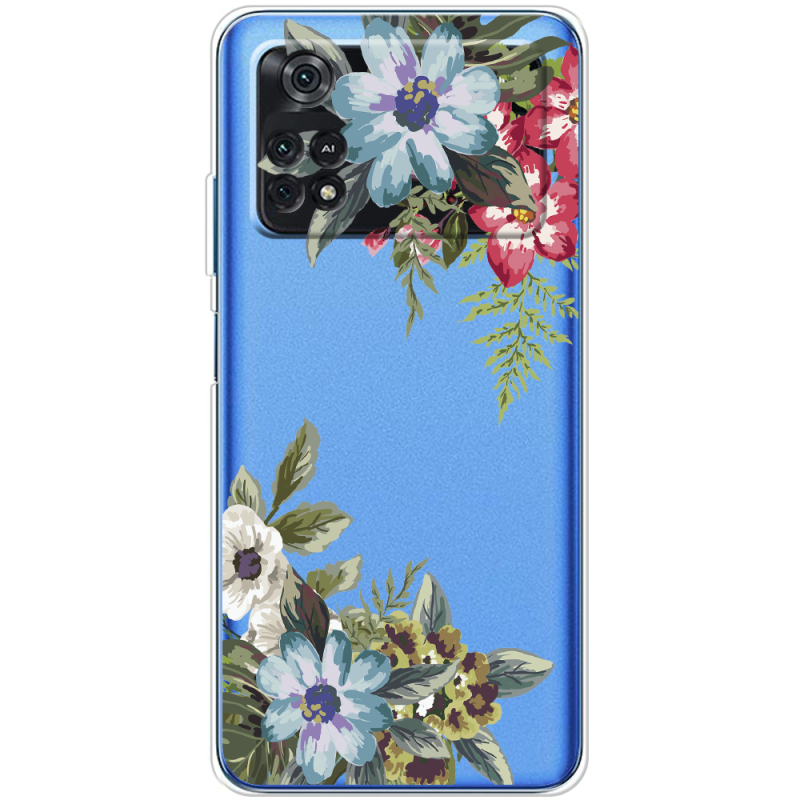 Прозрачный чехол BoxFace Xiaomi Poco M4 Pro 4G Floral