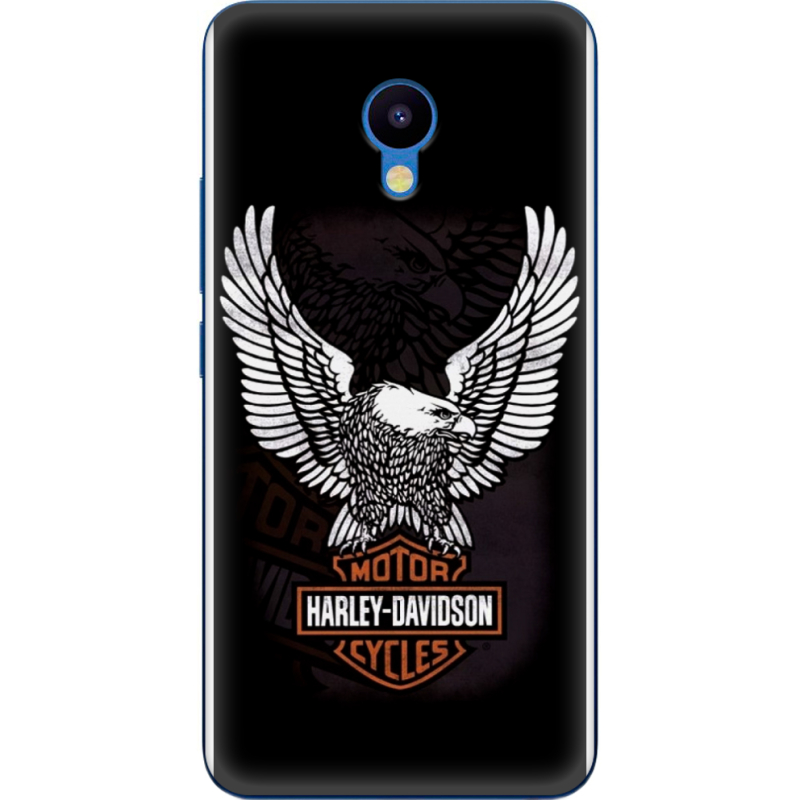 Чехол Uprint Meizu M5 Harley Davidson and eagle