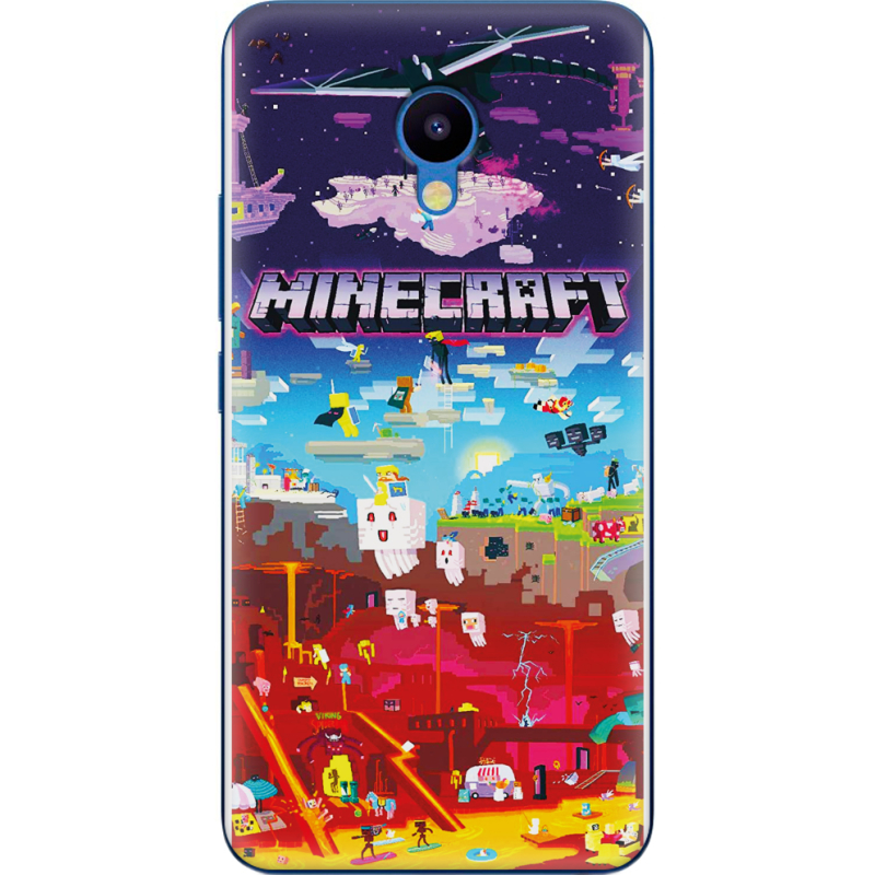 Чехол Uprint Meizu M5 Minecraft World Beyond