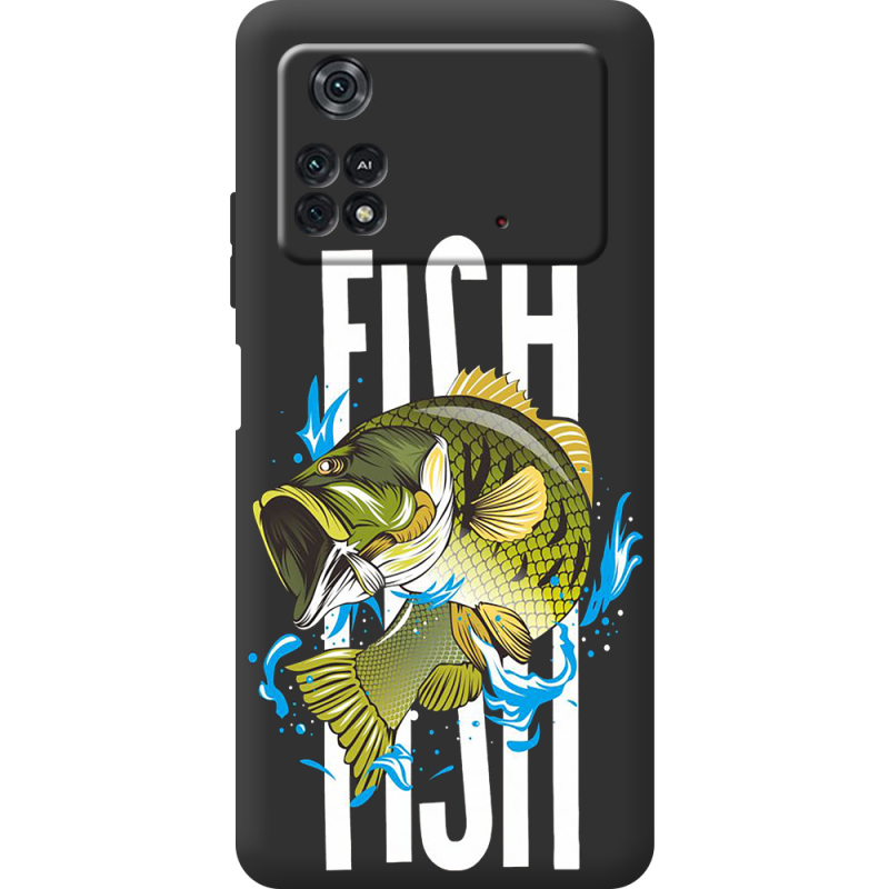 Черный чехол BoxFace Poco M4 Pro 4G Fish