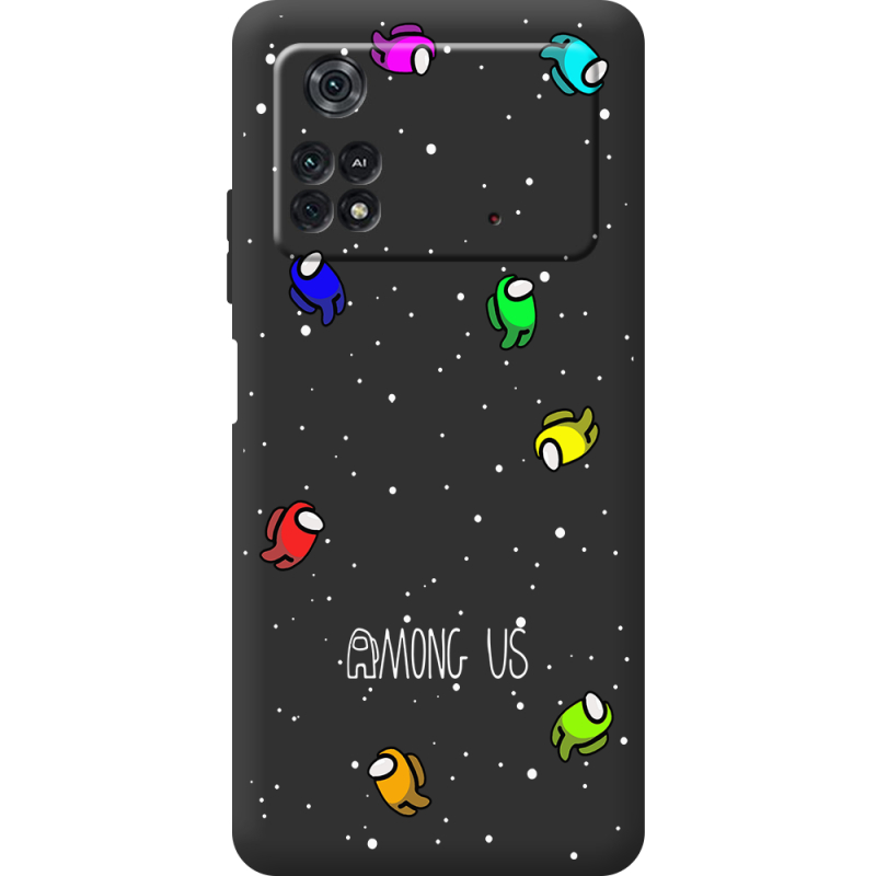 Черный чехол BoxFace Poco M4 Pro 4G Among Us Invisible