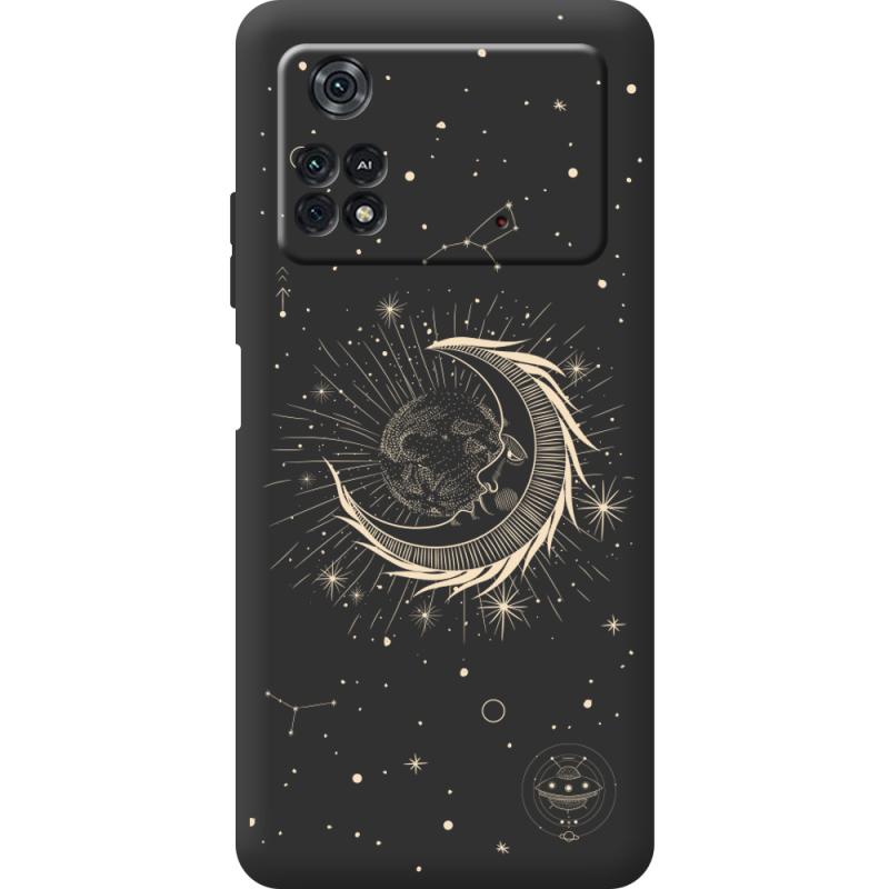 Черный чехол BoxFace Poco M4 Pro 4G Moon