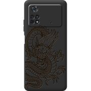 Черный чехол BoxFace Poco M4 Pro 4G Chinese Dragon