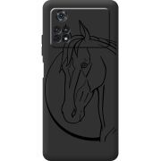 Черный чехол BoxFace Poco M4 Pro 4G Horse