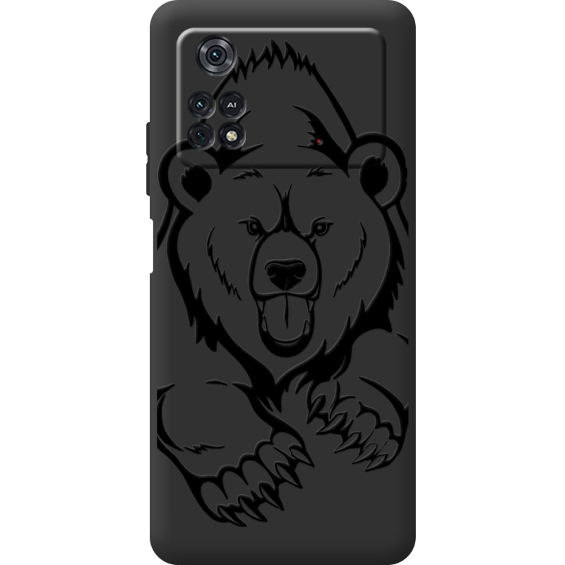 Черный чехол BoxFace Poco M4 Pro 4G Grizzly Bear