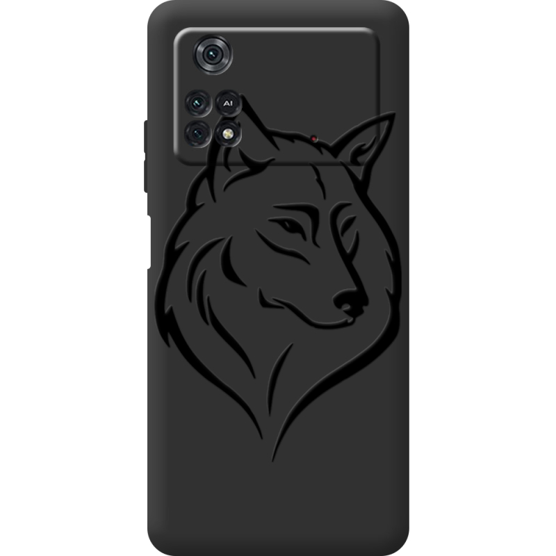 Черный чехол BoxFace Poco M4 Pro 4G Wolf