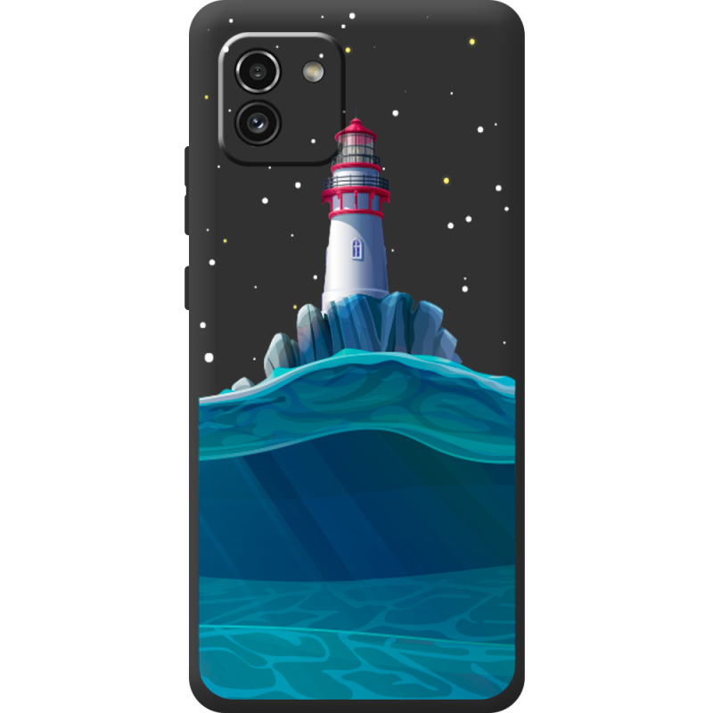 Черный чехол BoxFace Samsung Galaxy A03 (A035) Lighthouse