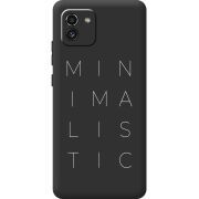 Черный чехол BoxFace Samsung Galaxy A03 (A035) Minimalistic