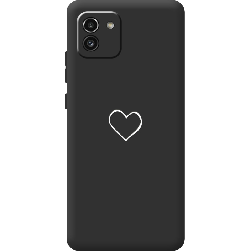 Черный чехол BoxFace Samsung Galaxy A03 (A035) My Heart