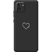 Черный чехол BoxFace Samsung Galaxy A03 (A035) My Heart