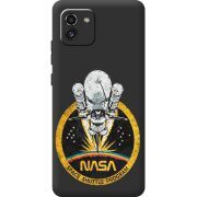 Черный чехол BoxFace Samsung Galaxy A03 (A035) NASA Spaceship