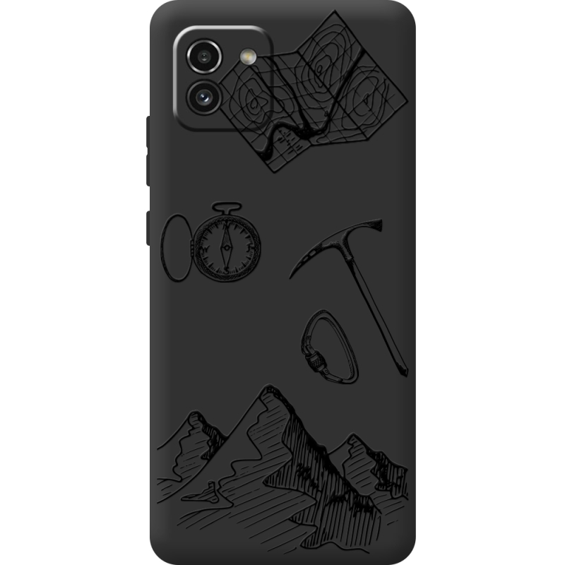 Черный чехол BoxFace Samsung Galaxy A03 (A035) Mountains