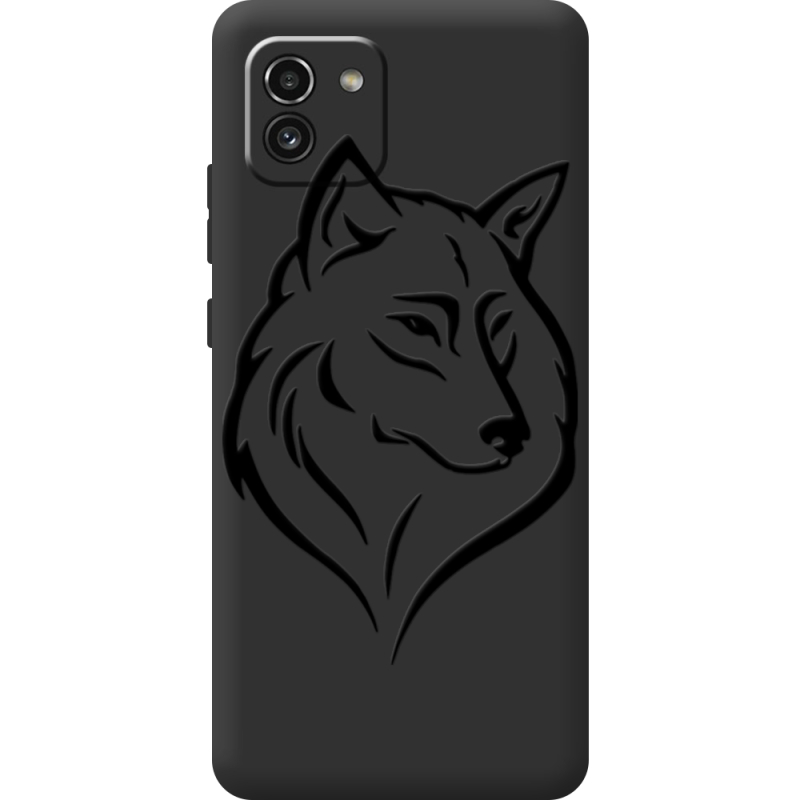 Черный чехол BoxFace Samsung Galaxy A03 (A035) Wolf