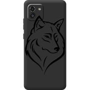 Черный чехол BoxFace Samsung Galaxy A03 (A035) Wolf