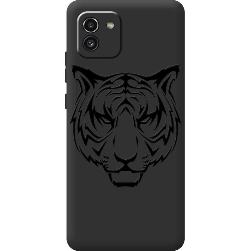 Черный чехол BoxFace Samsung Galaxy A03 (A035) Tiger