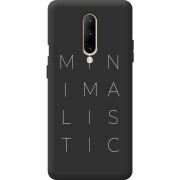 Черный чехол BoxFace OnePlus 7 Pro Minimalistic