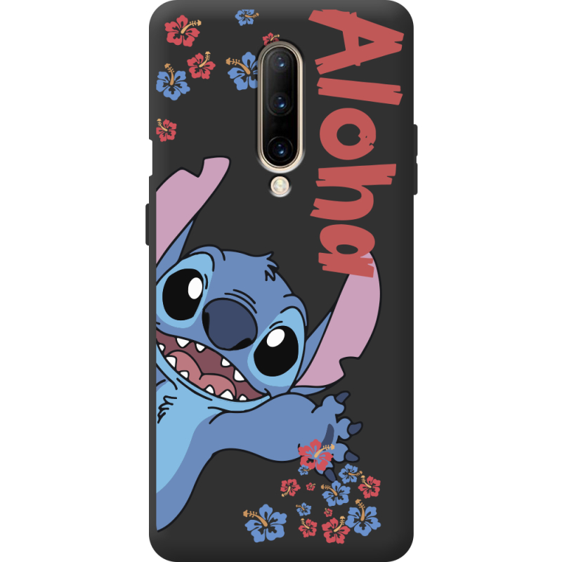 Черный чехол BoxFace OnePlus 7 Pro Гавайський друг Stich