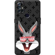 Черный чехол BoxFace OnePlus Nord N10 looney bunny