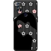 Черный чехол BoxFace OnePlus Nord N10 Flower Hair