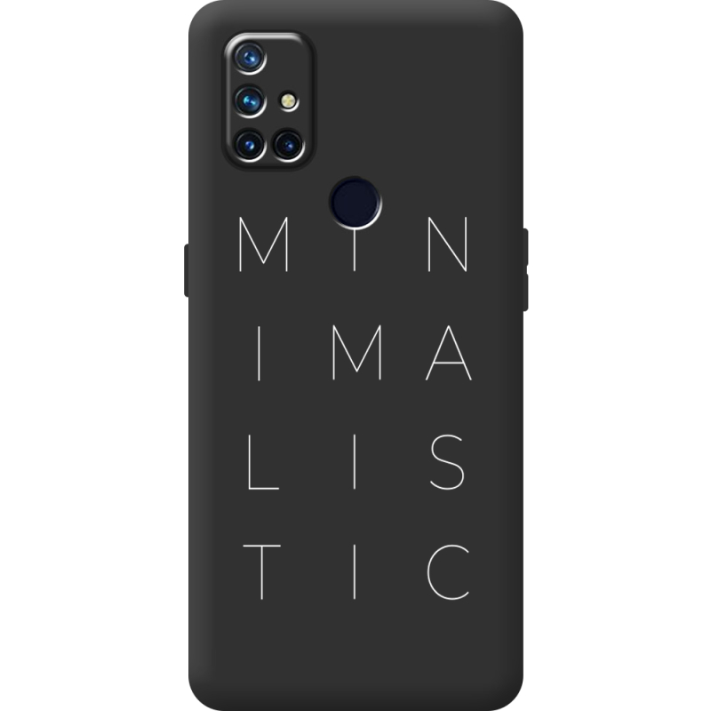 Черный чехол BoxFace OnePlus Nord N10 Minimalistic