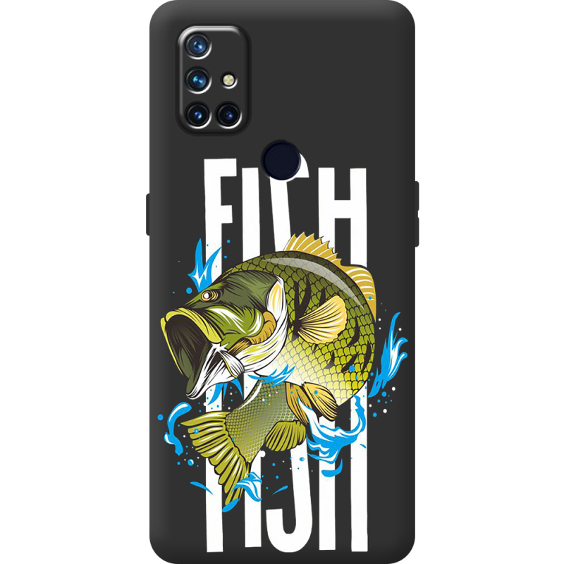 Черный чехол BoxFace OnePlus Nord N10 Fish