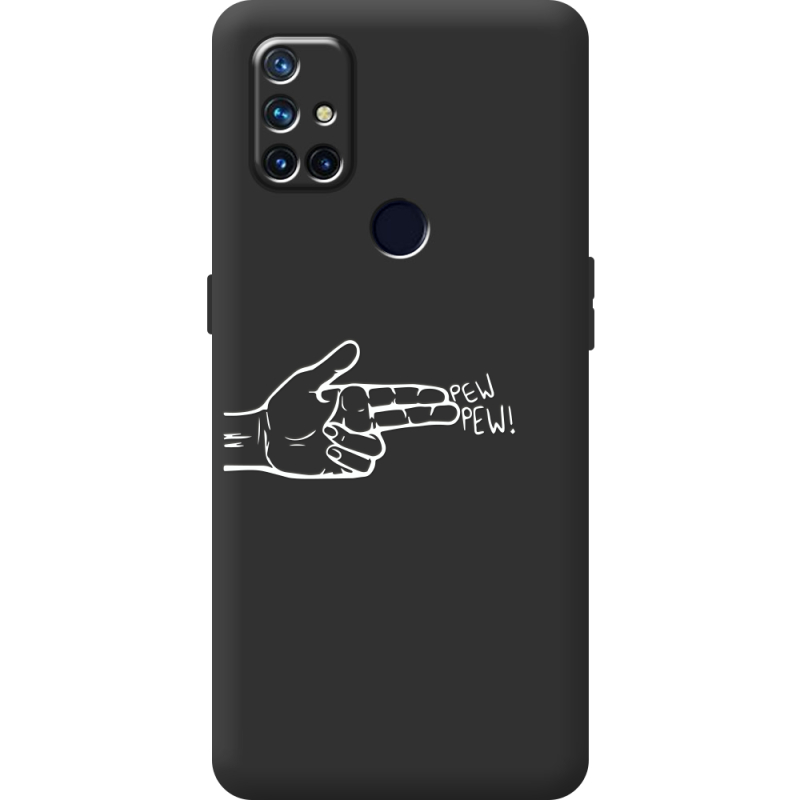 Черный чехол BoxFace OnePlus Nord N10 Pew Pew